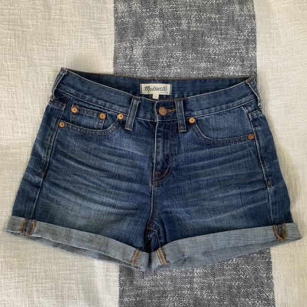 Madewell cuffed denim shorts